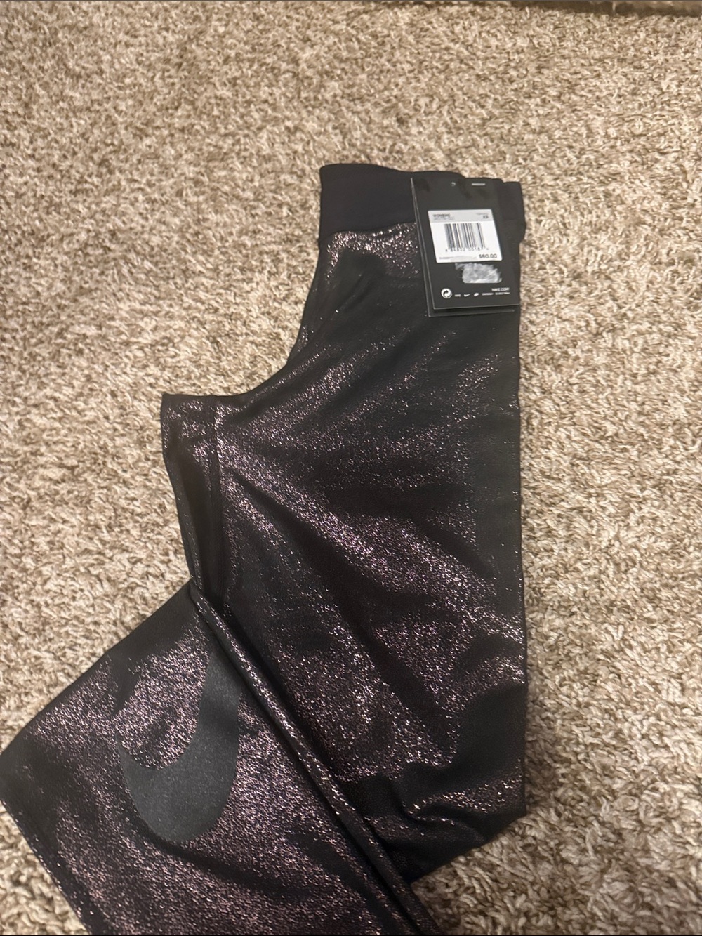 Nike Women's Black Shimmer Jeggings